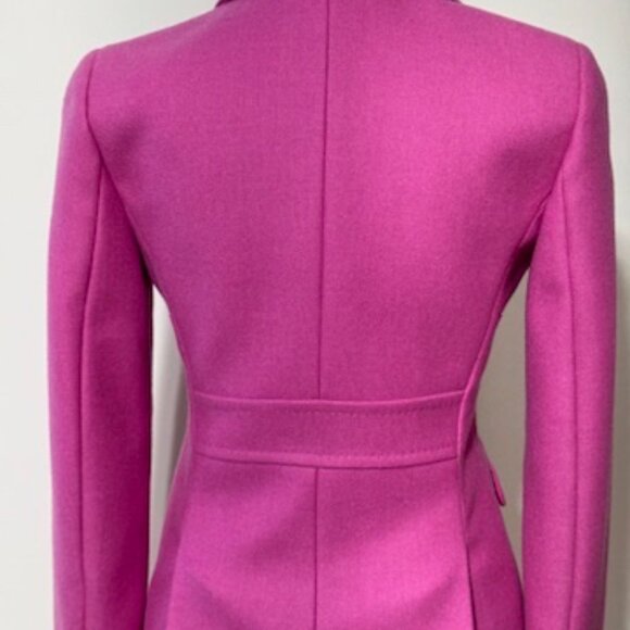 J crew pink wool fitted blazer with gold buttons size 2 - Picture 11 of 15